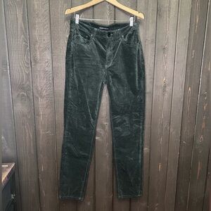Monfrere Men's Brando Slim-Fit Stretch Velvet Jeans Malachite Green 34x32. EUC
